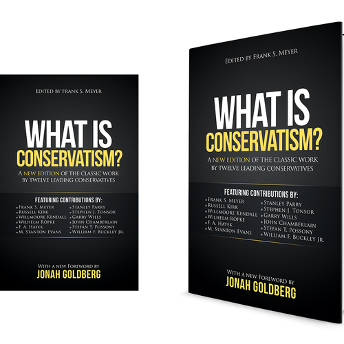 Design a striking new book cover for a classic work of conservative thought Design by Sumit_S