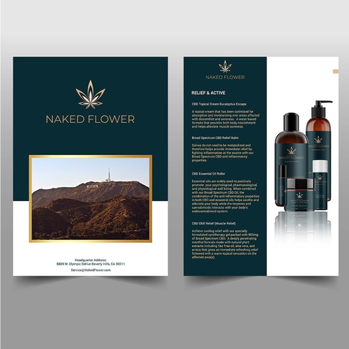 Luxury CBD Product Brochure Brochure contest