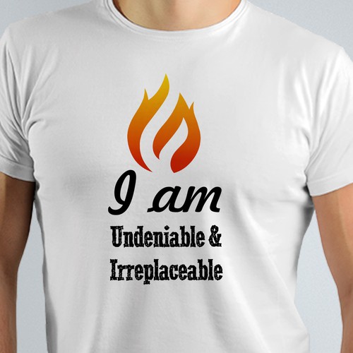 Undeniable & Irreplaceable T- shirt Logo Contest -(Minimalist) -This should be an easy one. Design by BenGraphics