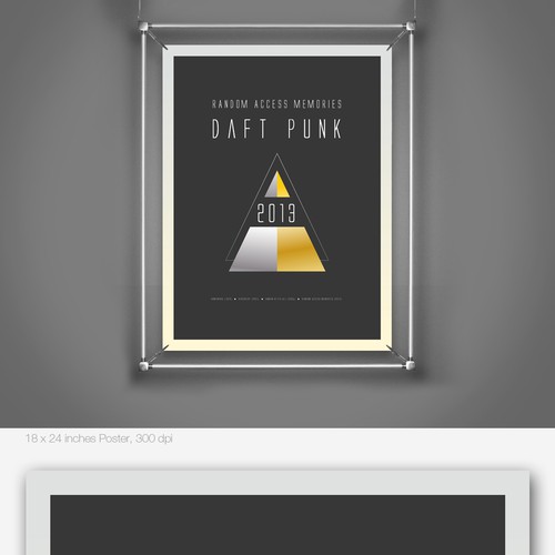 99designs community contest: create a Daft Punk concert poster Design réalisé par M A D H A N