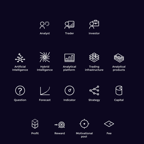 Create a set of icons for Cindicator, a fintech ecosystem Design von PL Anceau