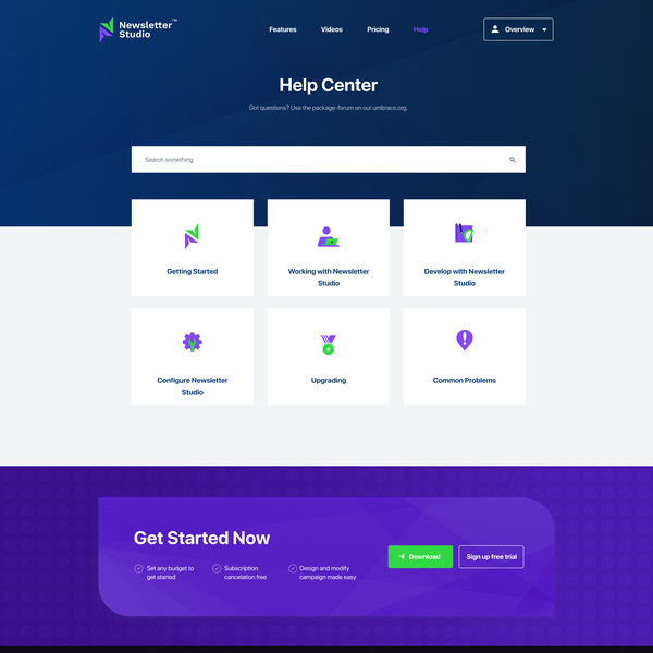 help center page