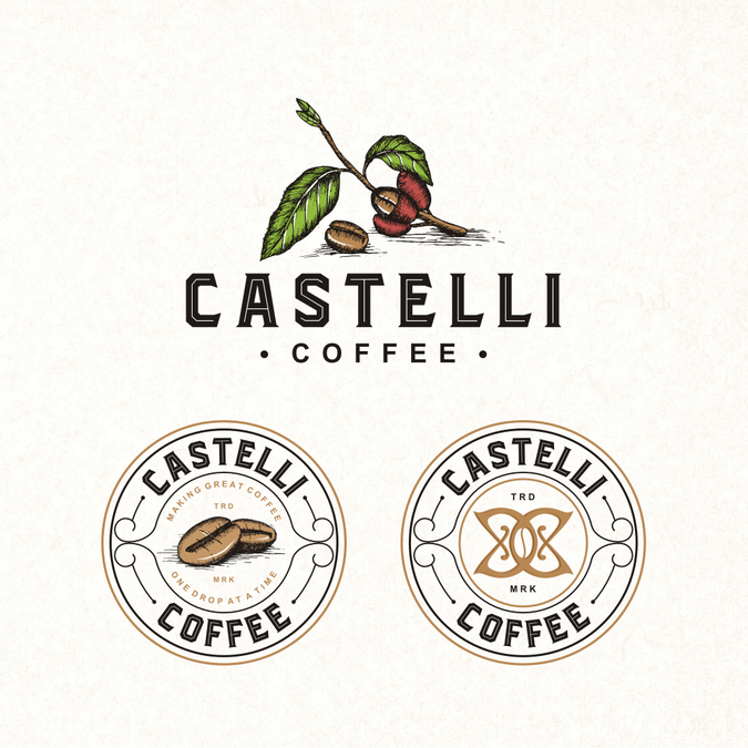 Create attractive design for an italian coffee company Logo design