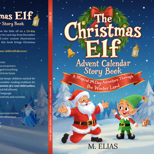 The Christmas Elf — Book Cover and Interior Illustrations