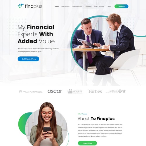 Proposta di design per un contest della categoria Design di sito web realizzata da BSD Techs