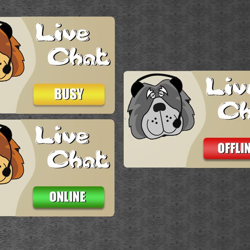 Design a "Live Chat" Button Diseño de ClikClikBooM