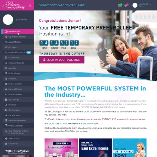 *** GUARANTEED PRIZE *** - New Website Template for MLM Company - NEW! Design by Jasmin_A