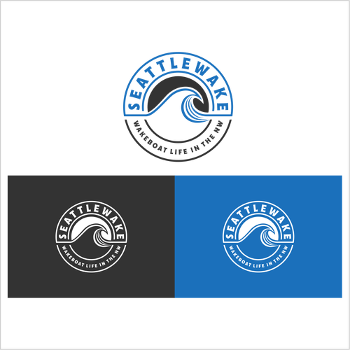 NEW logo for seattlewake -  wakesurfing logo Design by rehan20