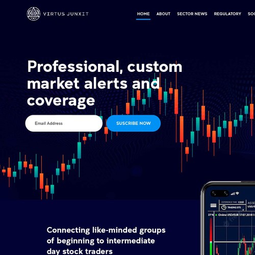 Landing page design contest entry by Intricate