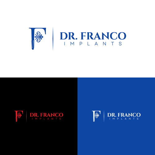 Luxury Dental Implant Logo Brand for World-Class Implant Surgeon appeal Patients and Other Doctors Design by sahri