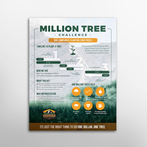 Million Tree Challenge Design by velvetmade