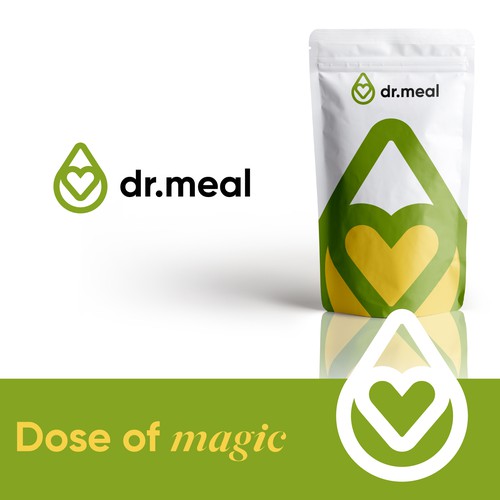 Meal Replacement Powder - Dr. Meal Logo Design por kazizubair13