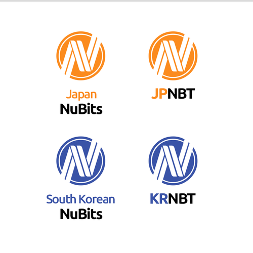 Vectorize logo and pick colors of new NuBits for South Korea and Japan Design by Caelia25
