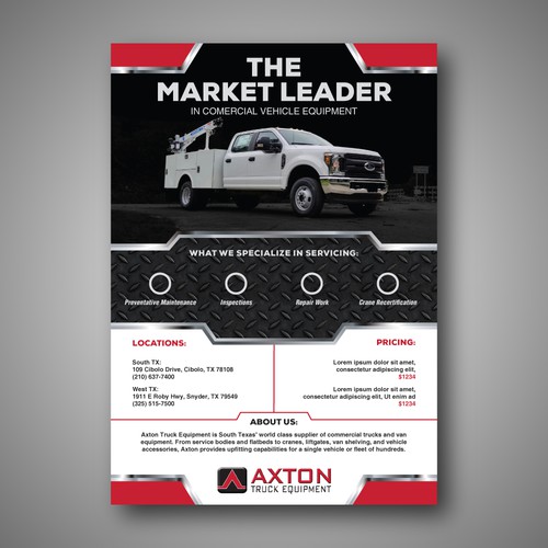 Need a flyer to introduce our new service department Design by Art_Work Design