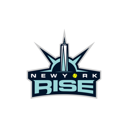 Sports logo for the New York Rise women’s softball team Diseño de Lucianok