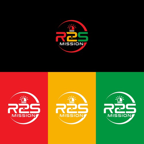 R2S Mission design logo (Rescue to Secure Mission) Design by HOD Experts ™