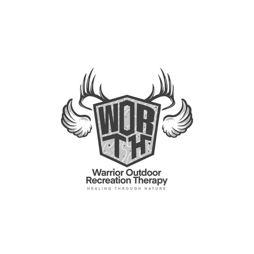 コンペ「Warrior Outdoor Recreation Therapy - WORTH Logo Design Contest」のデザイン by namanamaさん 