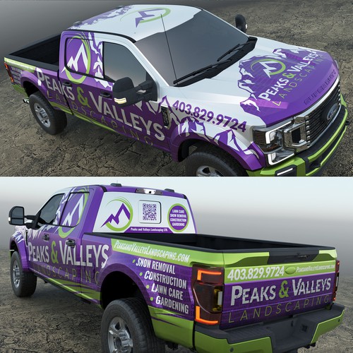 F350 Truck Wrap For Landscaping Company Design by adelea