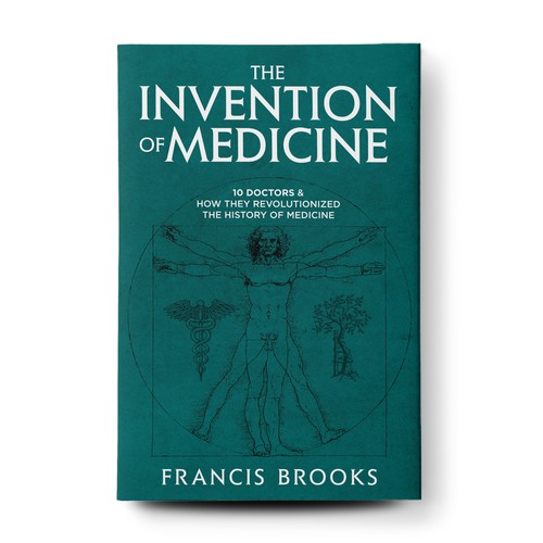 Creative book cover making the history of medicine fun, light-hearted and modern Design by U.T