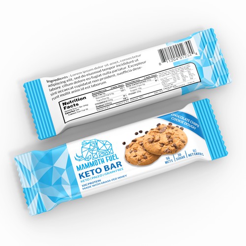 Packaging Design For Keto Protein Bar Product packaging contest