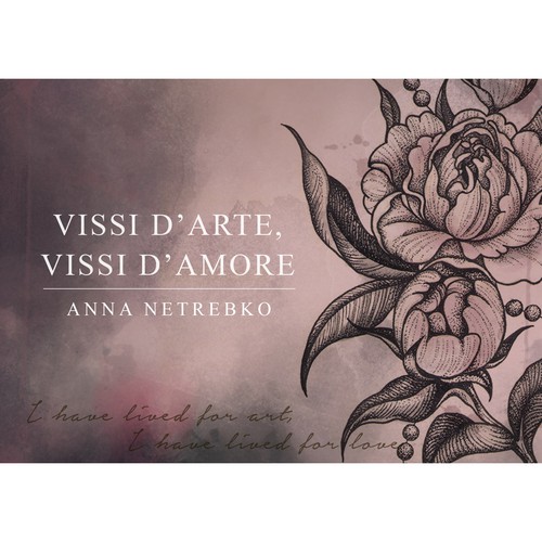 Illustrate a key visual to promote Anna Netrebko’s new album Design von Mesyats