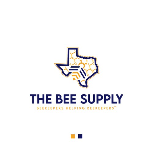 New Texas Bee Supply Logo Design by StudioJack