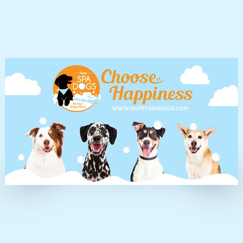 Choose Happiness Banner Design Design by Roman Beno