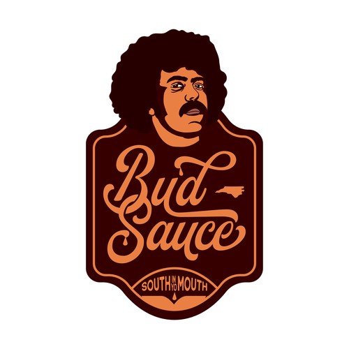 Powerful and eye catching BBQ sauce logo Design by Sawce Design Co.