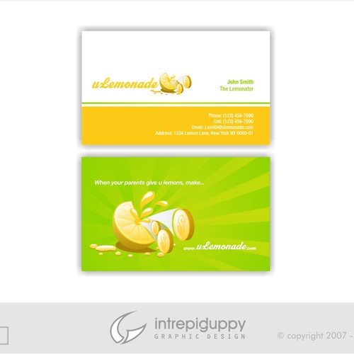 Logo, Stationary, and Website Design for ULEMONADE.COM Réalisé par Intrepid Guppy Design