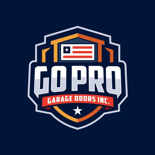 Go Pro Garage Doors Inc Reband Design by Fortunic™