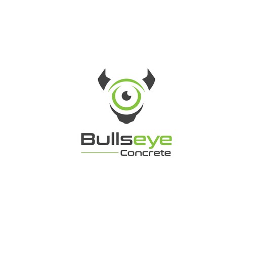 BULLSEYE-Concrete Company Logo Design by -Coco Designs-