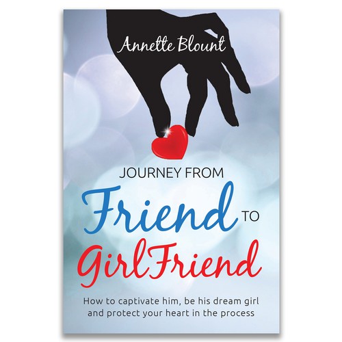 Design a book cover that is fun and playful to help single women experience love beyond friendship Design by Avanska