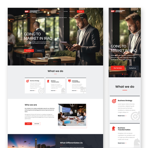 Designs | MP Website Redesign | Web page design contest