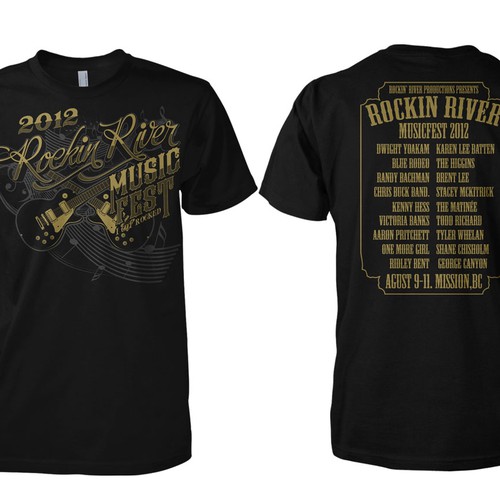 Cool T-Shirt for Country Music Festival Design by Vick'z
