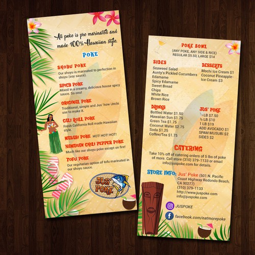 Jus' Poke Menu Redondo Beach • Order Jus' Poke Delivery Online