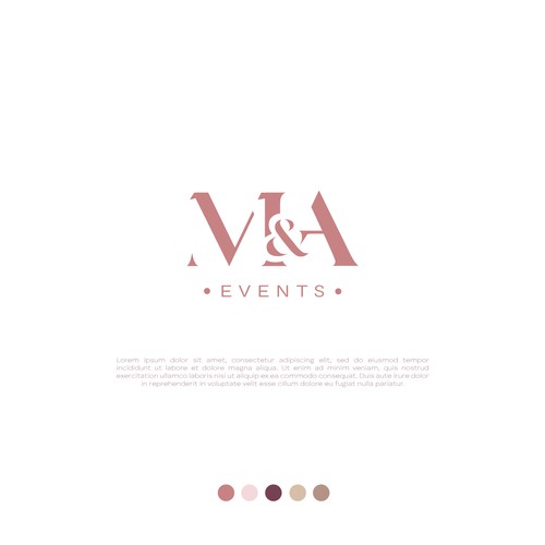 Logo for exclusive event planning business Design by OnellaStudio.