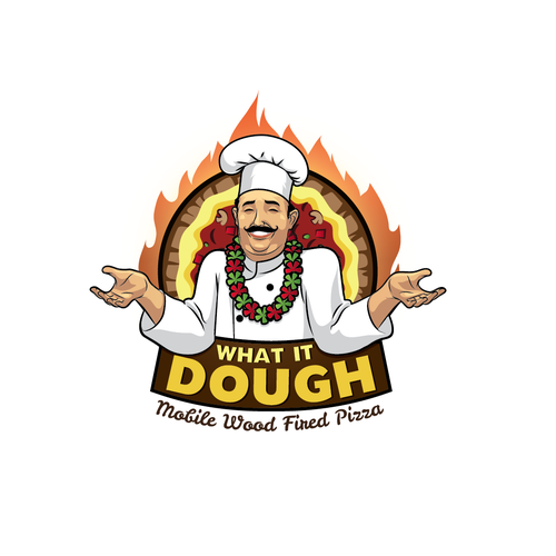 Hawaiian Wood Fired Pizza Logo Design by SamM12