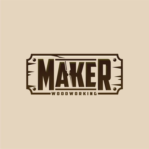 Design a logo for custom modern woodshop: furniture and art. Help a small business grow-ontwerp door creaturescraft