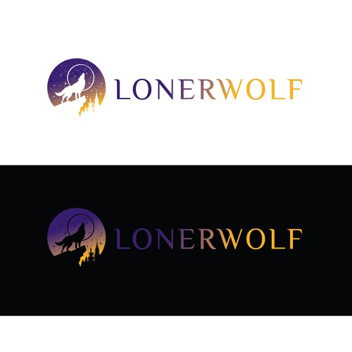 Wolf Sun/Moon Logo For Spiritual Website Design by MagesticD