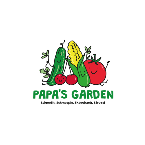 Fun garden logo for our kids to honor grandpa Design by DaliaKK