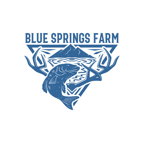 Logo for our Der hunting and bass fishing recreational farm Design by Ongie