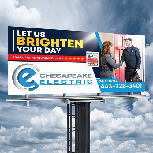 Chesapeake Electric Billboard Design by SoftSkills