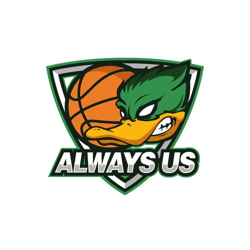 Basketball Logo for Always Us - Your Winning Logo Featured on Major Sports Network Ontwerp door Apoteósico