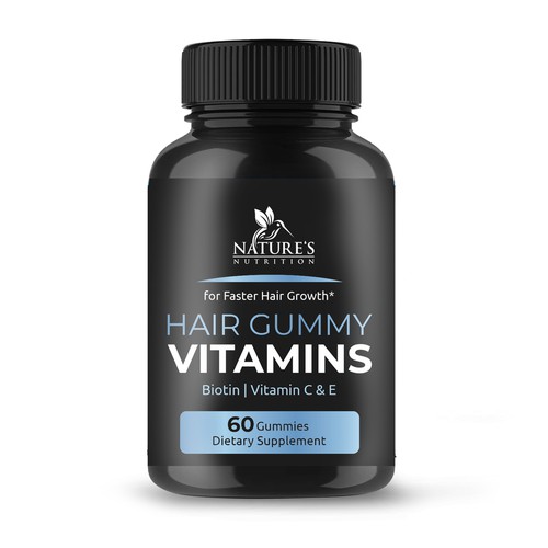 Nature's Nutrition needs a Gummy Vitamins black label Design by bilyanas