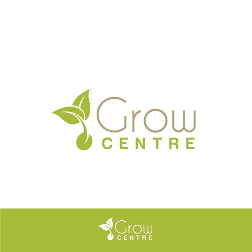 Logo design for Grow Centre Diseño de creatonymous