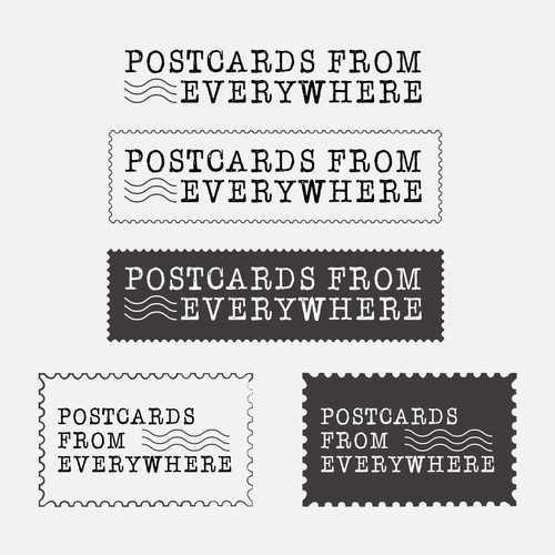 Postcards from Everywhere Logo Design by Taslima Karim