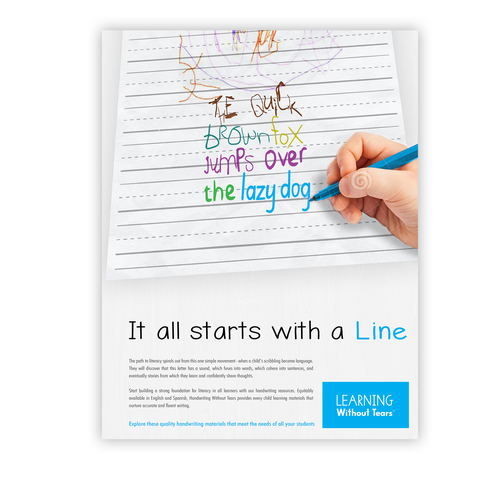 We need a powerful new design to visually represent our new product tagline Design by A.D.P.