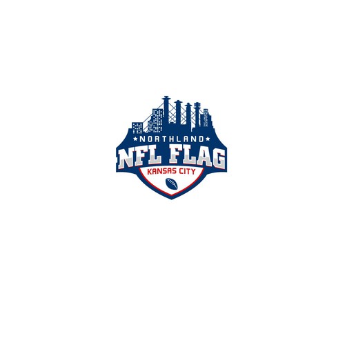 Enticing youth sports nfl flag league shield, Logo design contest