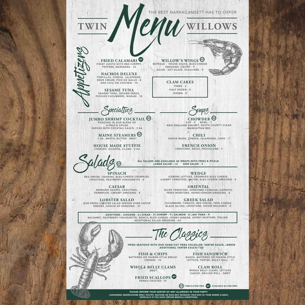 Design by Jenna Lynn Design titled "Restaurant Menu Design"