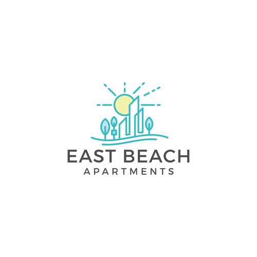 RETRO / Mid-Century - BEACHY APARTMENT LOGO - WE ALWAYS PICK A WINNER! Design by stech look